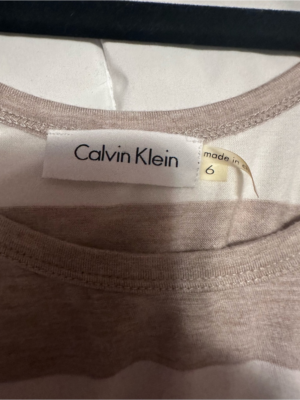 Calvin Klein Beige and Cream Striped Maxi Dress - Picture 2 of 3